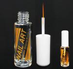 Nail Art Bottle with White Dome Cap & Striper Brush | 8ml | NAIL ART Imprint  {500/case}