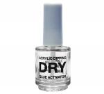 ACRYLIC DIPPING | Empty 1/2oz Printed Bottle with Cap & Polish Brush | DRY ACTIVATOR (No. 3)  {360/case}