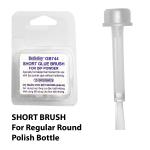 Flat-Stem Glue Brush | 15 Brushes/Box | For 15mm Cap | Short Length     {60/Case}