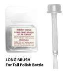 Flat-Stem Glue Brush | 15 Brushes/Box | For 15mm Cap | Long Length     {60/Case}