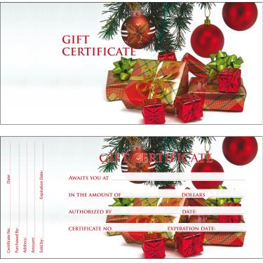 Gift Certificate | 50/book | Design 10  {40/box}