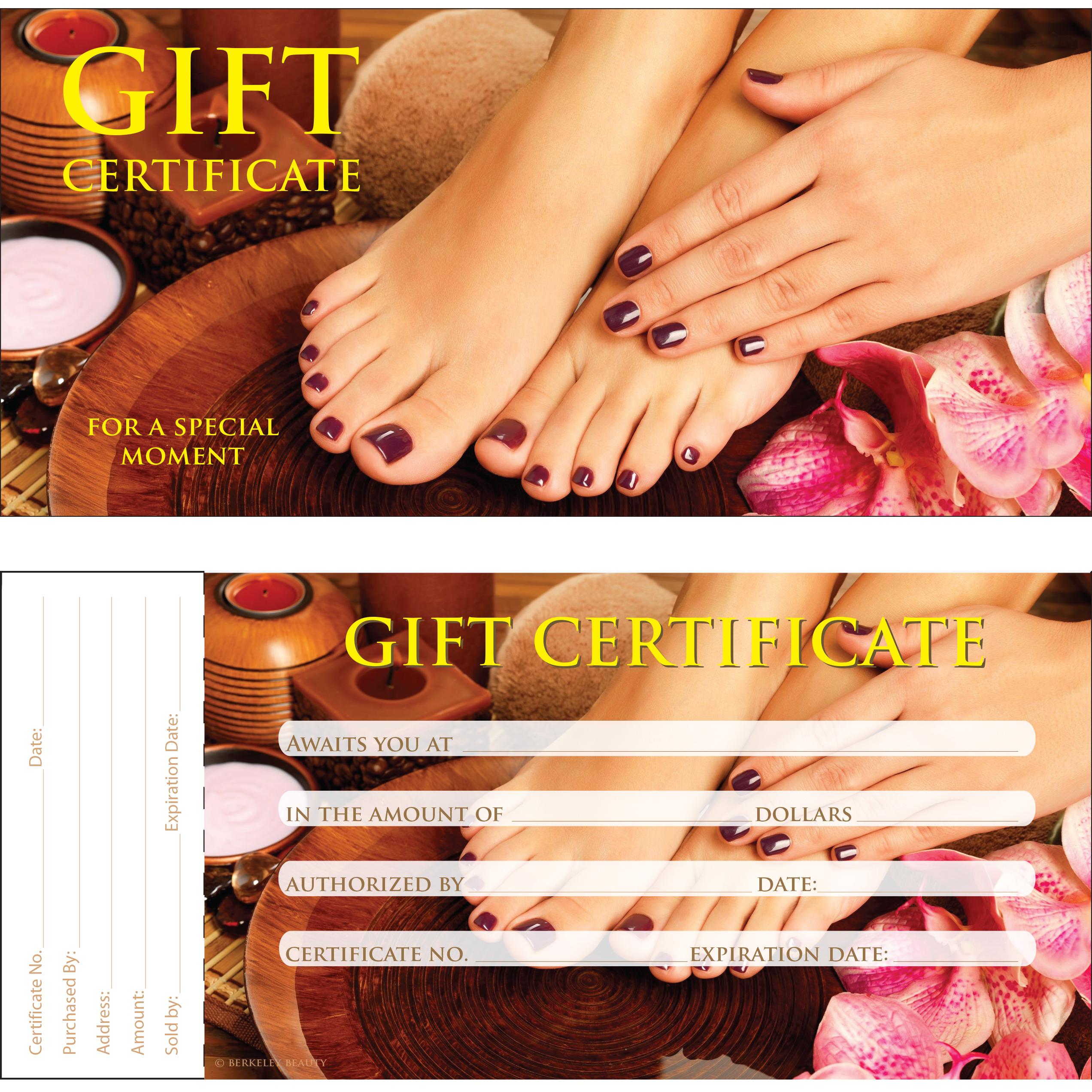 Gift Certificate | 50/book | Design 30  {40/box}