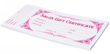 Salon Gift Certificate | 24/book   {50/box} #2