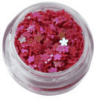 Irridescent Mylar Spangle | Full Flower | Pink  {25/box}