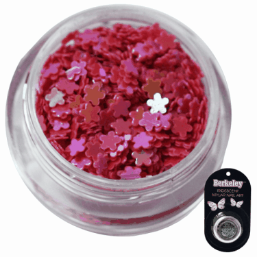 Irridescent Mylar Spangle | Full Flower | Pink  {25/box}