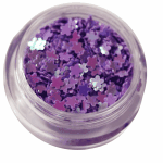 Irridescent Mylar Spangle | Full Flower | Purple  {25/box}