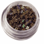 Irridescent Mylar Spangle | Full Flower | Smoked Topaz  {25/box}