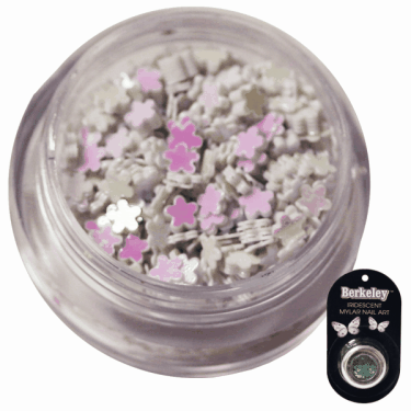 Irridescent Mylar Spangle | Full Flower | White Pearl  {25/box}
