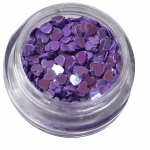 Irridescent Mylar Spangle | Full Heart | Purple  {25/box}