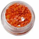 Irridescent Mylar Spangle | Full Round | Orange  {25/box}