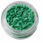 Irridescent Mylar Spangle | Full Round | Green  {25/box}
