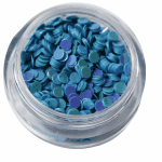 Irridescent Mylar Spangle | Full Round | Light Blue  {25/box}