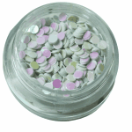 Irridescent Mylar Spangle | Full Round | White Pearl  {25/box}