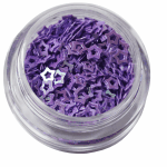 Irridescent Mylar Spangle | Hollow Star | Purple  {25/box}