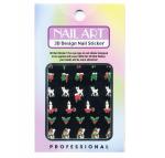 Christmas 3-D Nail Decal | 6 Assorted Stickers Set  {5 sets/bag}