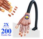 Love To Learn Nail Traning Hand with 200 Tips  {10/case}