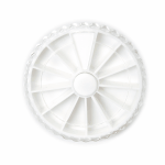 Rotating Small Rhinestone Wheel - Model 201 | White  {150/box}