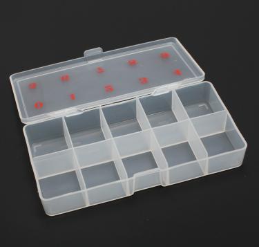 10-Slot Soft Plastic Small Tip Box  {100/case} #2