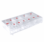 Contour  11-Slot Large Tip Box | Hard Plastic  {100/case}