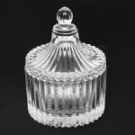 Vintage-1 glass Jar & Cup with glass lid | 80ml | 2.67 fl oz  {96/case}