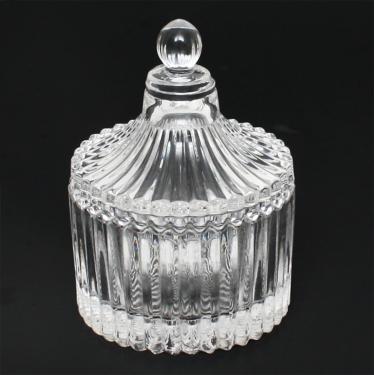 Vintage-1 glass Jar & Cup with glass lid | 80ml | 2.67 fl oz  {96/case} #2