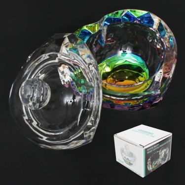 Crystal Beauty Premium Large & Heavy Powder Jar | Heart Shaped  {48/case} #2