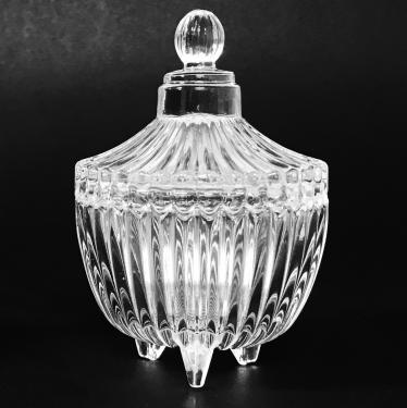 Vintage-3 glass Jar & Cup with glass lid | 65ml | 2.2 fl oz {100/case} #2