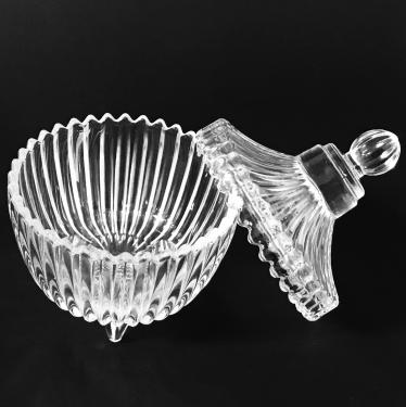 Vintage-3 glass Jar & Cup with glass lid | 65ml | 2.2 fl oz {100/case}