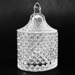 Vintage-4 glass Jar & Cup with glass lid | 100ml | 3.33 fl oz {100/case}