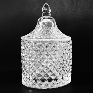Vintage-4 glass Jar & Cup with glass lid | 100ml | 3.33 fl oz {100/case} #2