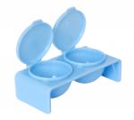 Double Plastic Dappen Dish | Blue  {120/box}