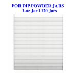 Dip Powder Wall-Mounted Acrylic Rack | 1-oz Jar | 120-Jars  {5/case}