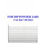 Dip Powder Wall-Mounted Acrylic Rack | 1-oz Jar | 64-Jars  {5/case}