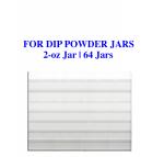 Dip Powder Wall-Mounted Acrylic Rack | 2-oz Jar | 64-Jars  {5/case}