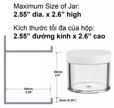 Dip Powder Wall-Mounted Acrylic Rack | 2-oz Jar | 64-Jars  {5/case} #2