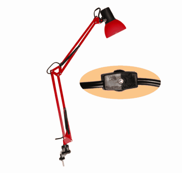 Swing-Arm Salon Light 304 | Red  {12/case}