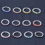 Elastic Rhinestone Toe Ring - 12 Colors  {box}
