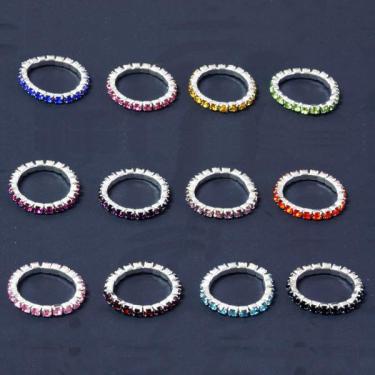 Elastic Rhinestone Toe Ring - 12 Colors  {box} #2