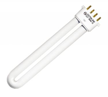 9W 4-Pin Base UV Light Bulb | Base 2G7 | for CND Shellac Lamps  {48/case}