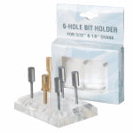 6-Hole Acrylic Bit Holder