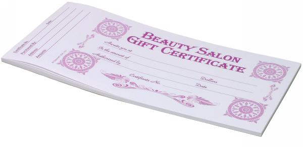 Beauty Salon Gift Certificate 313 | 24/book #2