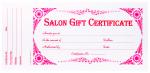Salon Gift Certificate 315 | 24/book