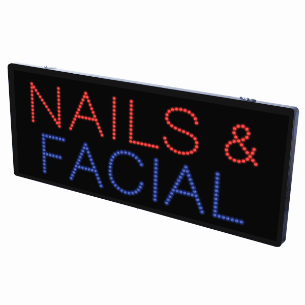 2-In-1 Led Sign ll NAILS & FACIAL