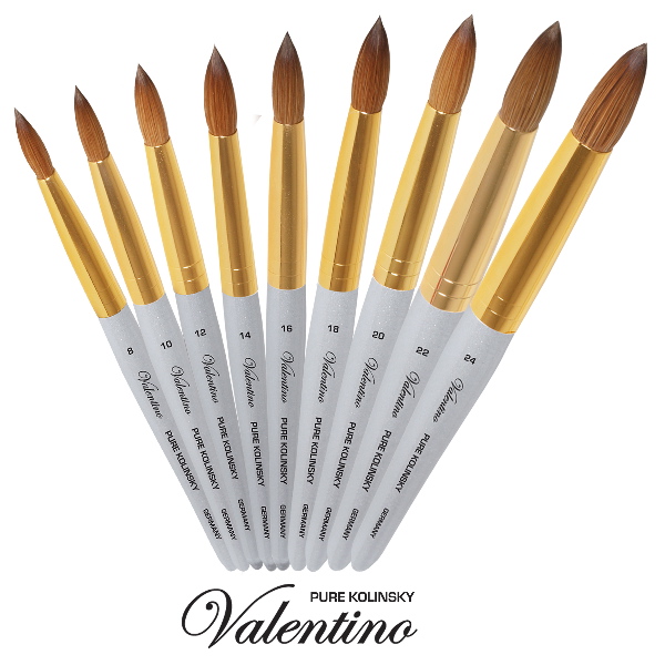 Valentino Kolinsky | Silver Wood | Gold Ferrule