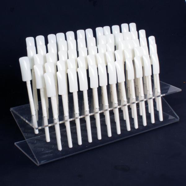 64-Natural Tip Table Display Rack for Nail Art / Polish Color