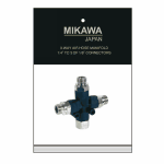 Three-Way Manifold | 1/4" to 3 x 1/8" ports