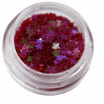 Irridescent Mylar Spangle | Full Star | Dark Red