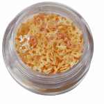 Irridescent Mylar Spangle | Hollow Star | Light Orange