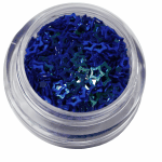Irridescent Mylar Spangle | Hollow Star | Dark Blue