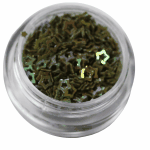 Irridescent Mylar Spangle | Hollow Star | Smoked Topaz